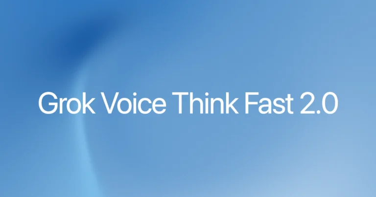 xAI Grok Voice Think Fast 2.0 — official announcement OG image