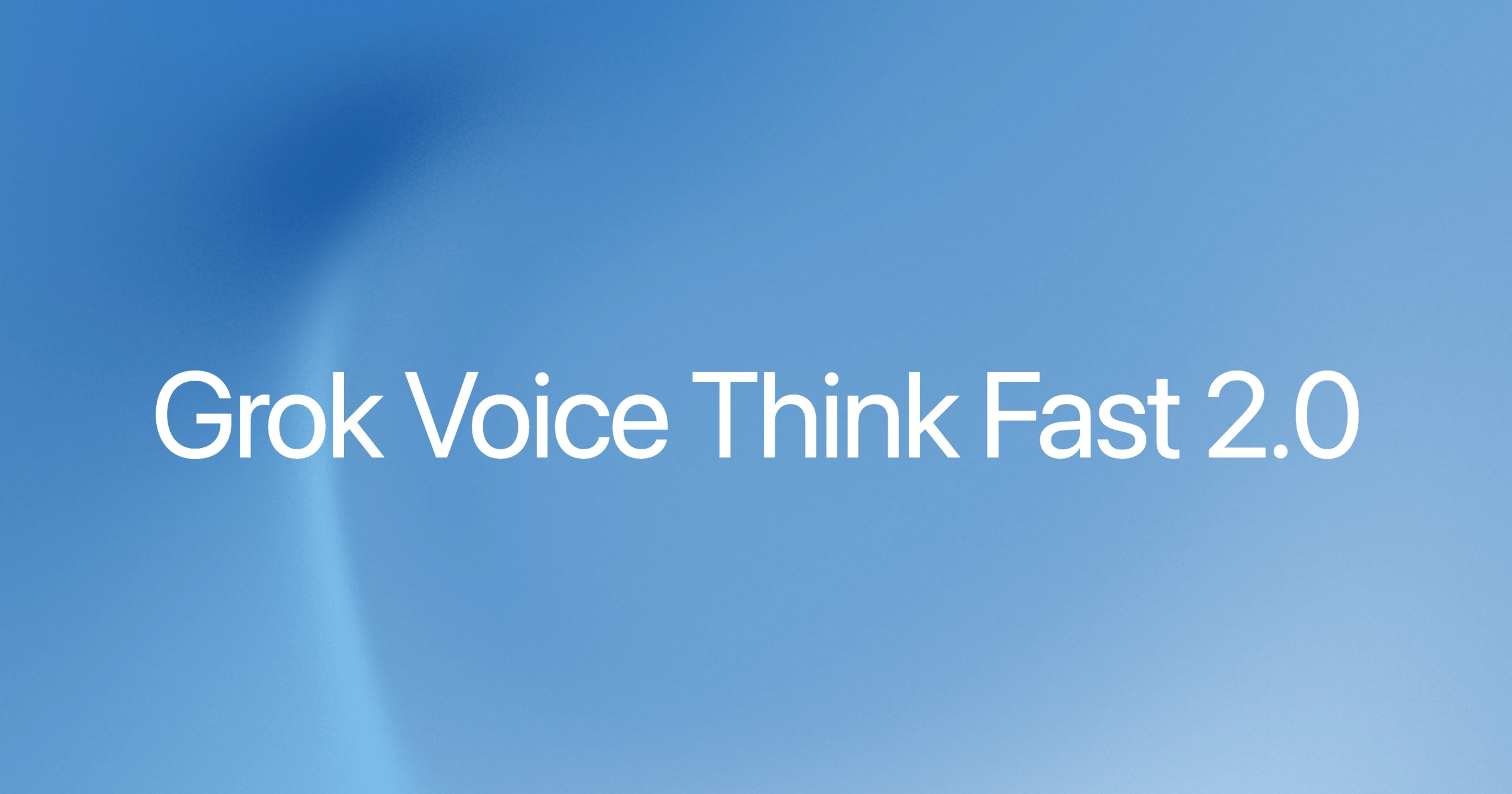 xAI Grok Voice Think Fast 2.0 — official announcement OG image