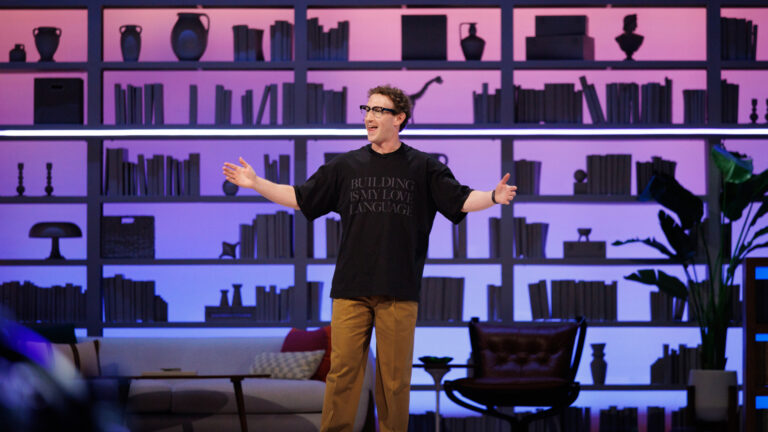 Mark Zuckerberg speaking on stage at Meta Connect 2026