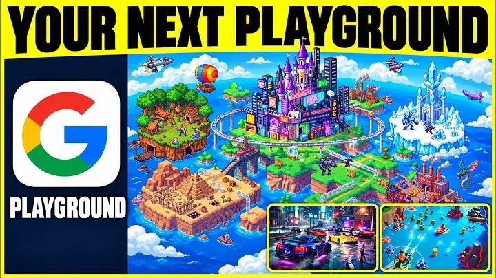 ByteForward video thumbnail with Google Playground branding and a colorful game world